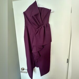 Elliatt Reception Cascade Ruffle - Strapless Cocktail Dress